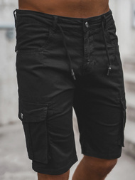 Vīriešu chino šorti melni OZONEE T/BB70011/1