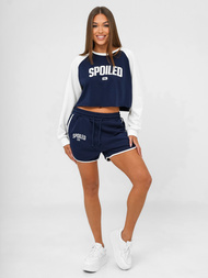 Sieviešu sporta tērps tumši zils-balts OZONEE JS/M58631AB