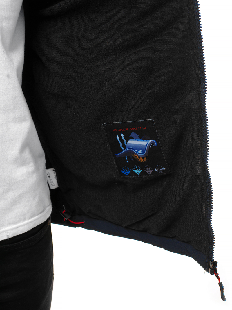 Vīriešu softshell virsjaka tumši zili-sarkana OZONEE GE/12262