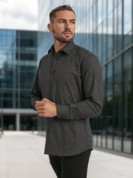 Vīriešu krekls melns OZONEE V/V184