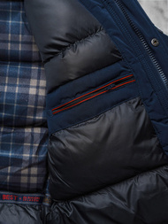 Vīriešu ziemas jaka tumši zila OZONEE JS/5M718/215