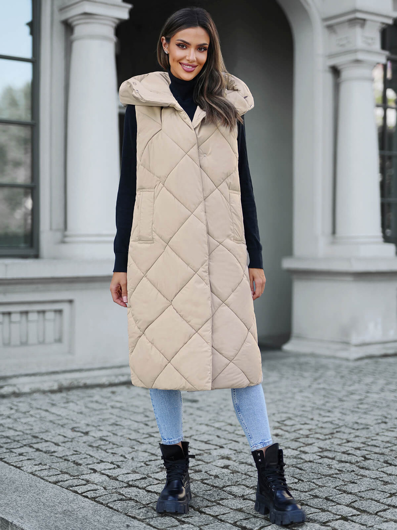 Sieviešu veste smilšu OZONEE JS/5M3165/62Z