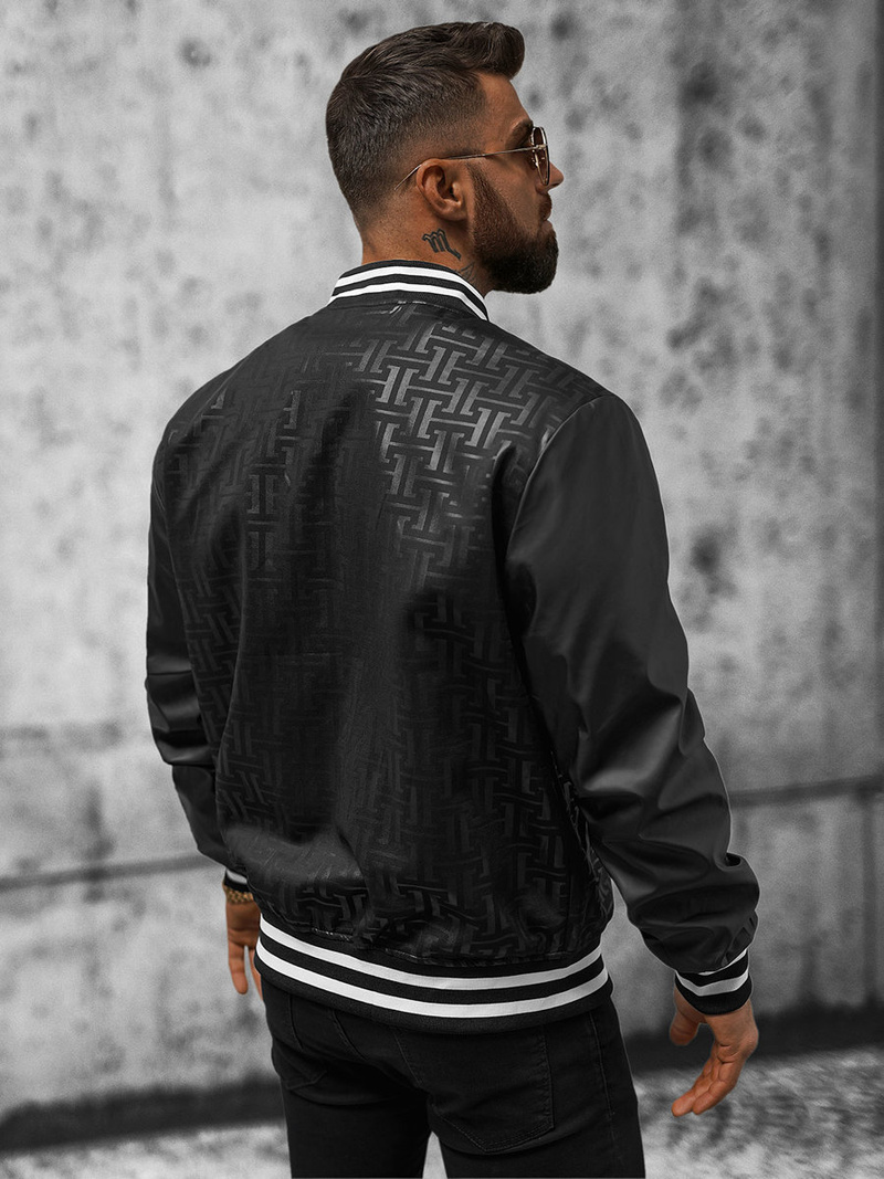 Vīriešu virsjaka debesu melna OZONEE O/3A172