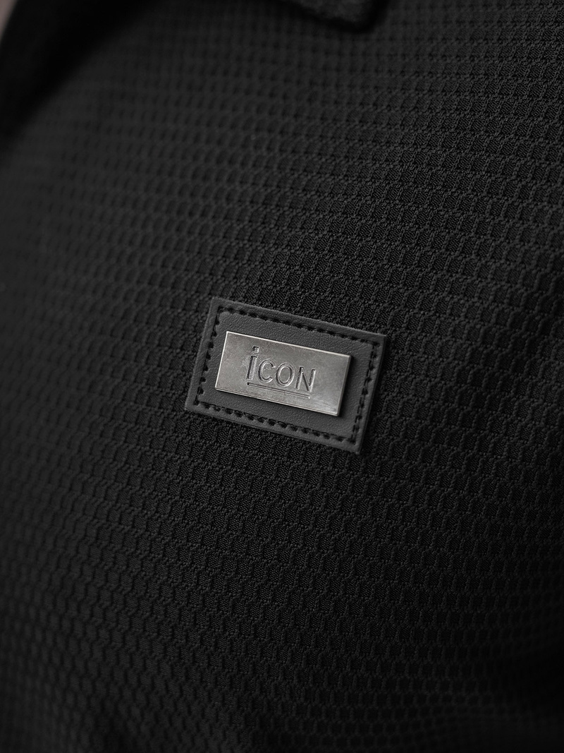 Vīriešu polo krekls melns OZONEE O/YN2/593