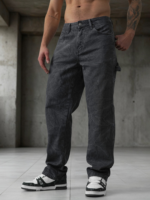 Vīriešu džinsi grafīta OZONEE O/KK2828/5