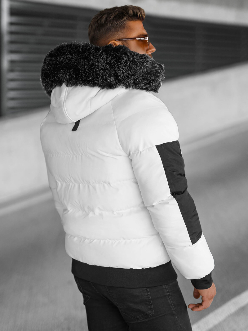 Vīriešu ziemas jaka balta OZONEE O/M798Z