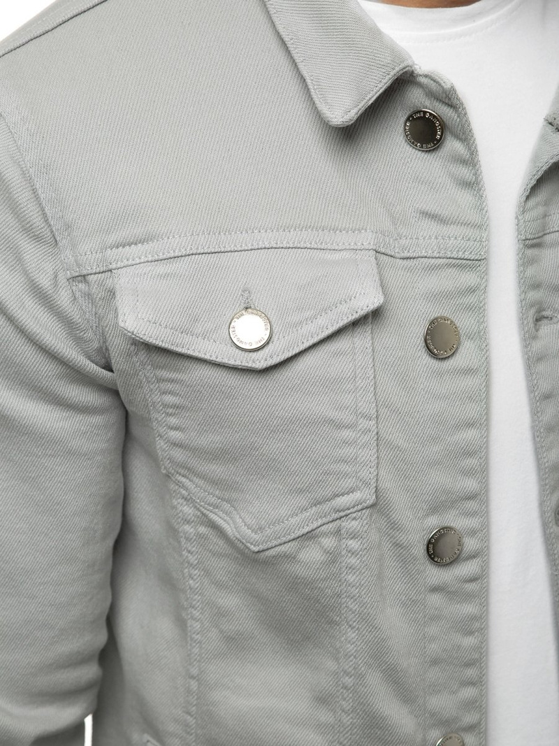 Vīriešu džinsa virsjaka pelēka OZONEE G/620