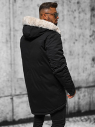Vīriešu parka melna OZONEE JS/22M319/392