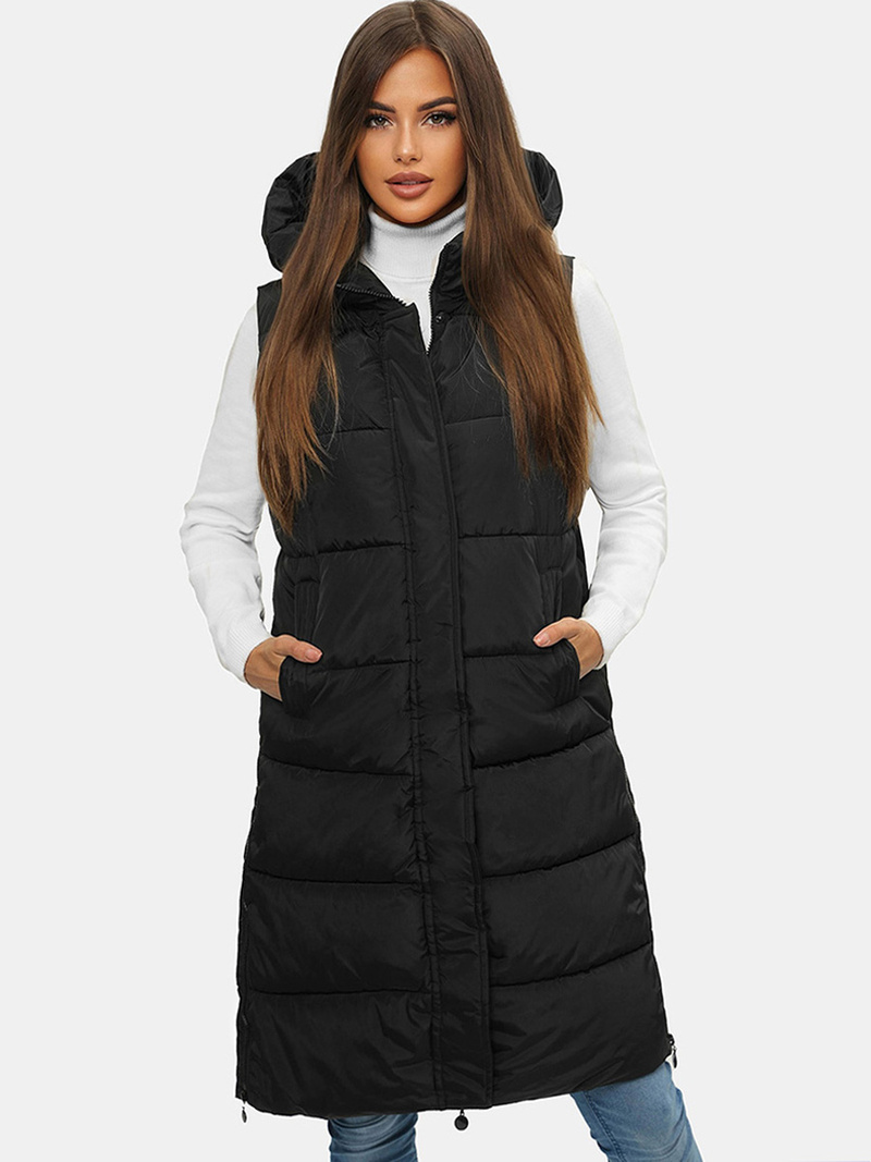 Sieviešu veste melna OZONEE O/H909/1