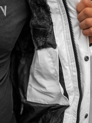 Vīriešu ziemas jaka balta OZONEE O/M798