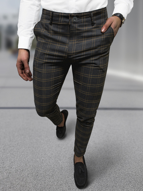 Vīriešu chino bikses grafīta OZONEE DJ/5632