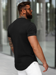 Vīriešu t-krekls melns OZONEE O/B1215