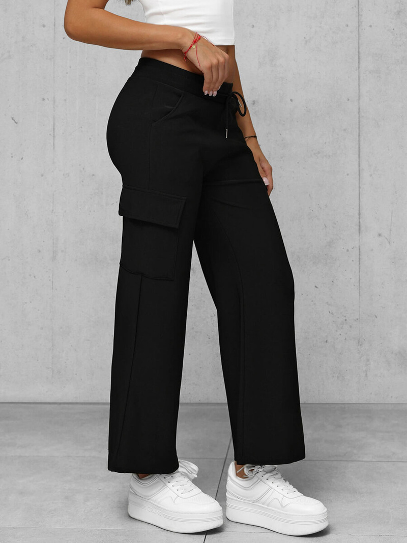 Sieviešu bikses melnas OZONEE JS/92K515/3