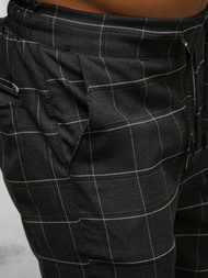  Vīriešu chino bikses melni OZONEE DJ/2276/22