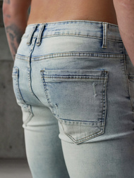 Vīriešu džinsi gaiši debesu zili OZONEE O/EM8889