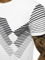 Vīriešu T-krekls balts OZONEE JS/KS2058Z