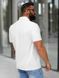 Vīriešu polo krekls balts OZONEE NB/MT3124