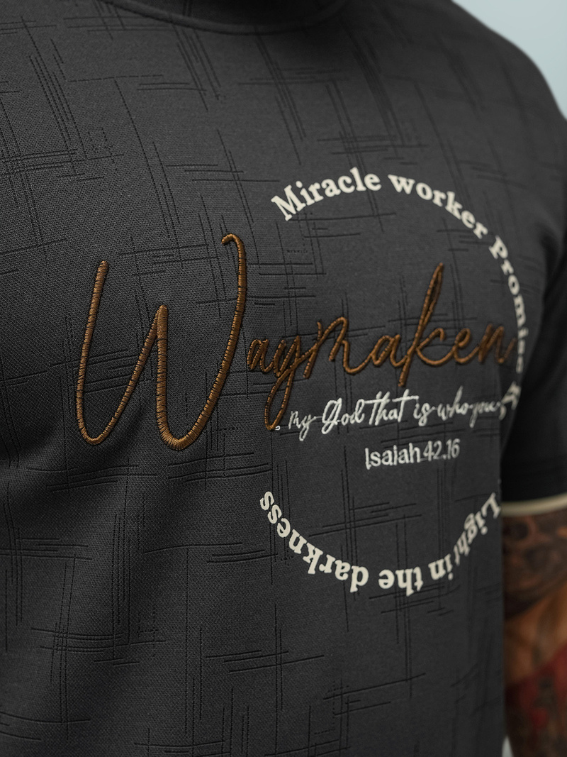 Vīriešu t-krekls melns OZONEE O/QQ1535