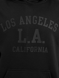 Vīriešu džemperis ar kapuci melna OZONEE JS/8B1972/3