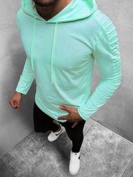 Vīriešu T-krekls ar garām piedurknēm ar kapuci piparmētra OZONEE MECH/2148TZ 