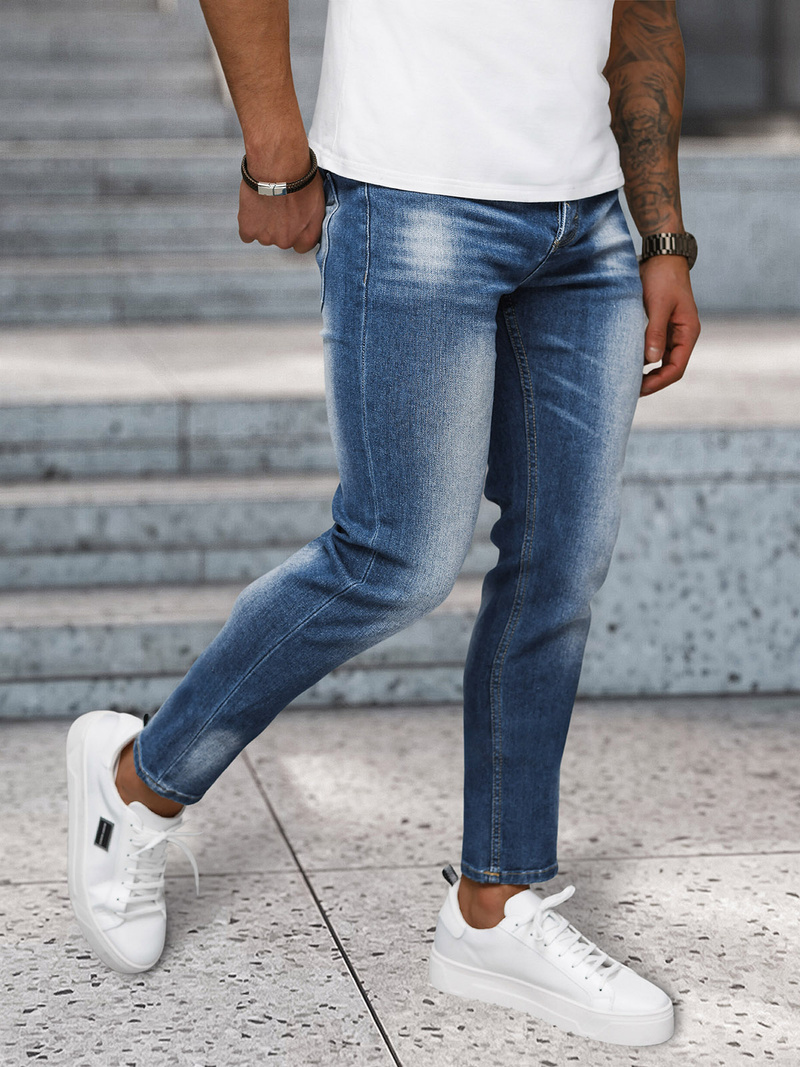 Vīriešu džinsi debesu zili OZONEE NB/MP0199BC