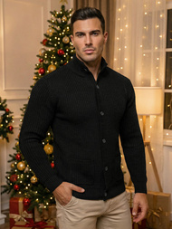 Vīriešu svīteris melns OZONEE NB/MM6020/4Z