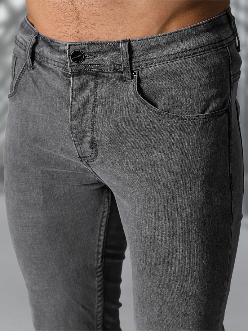 Vīriešu džinsi grafīta OZONEE NB/MP0192GSZ