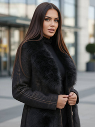 Sieviešu mētelis melns OZONEE JS/53M5200/1Z