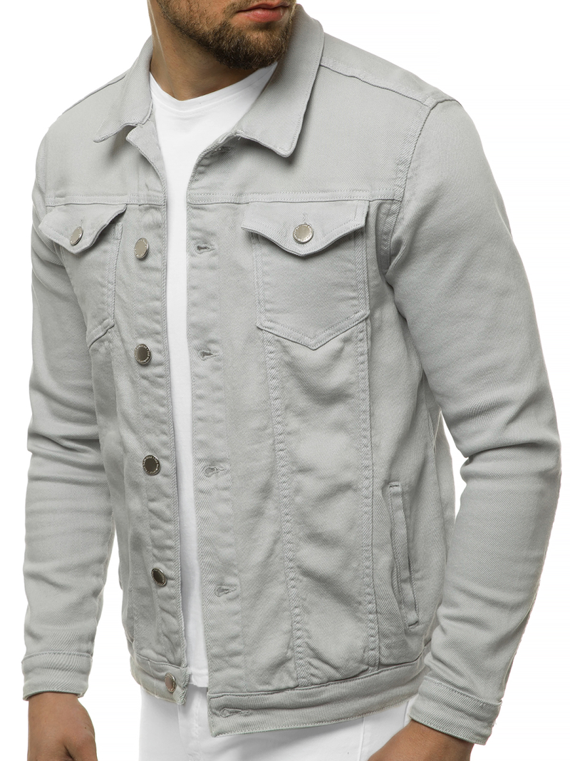 Vīriešu džinsa virsjaka pelēka OZONEE G/620
