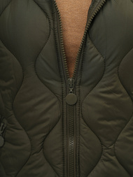 Sieviešu veste haki OZONEE O/H928/13