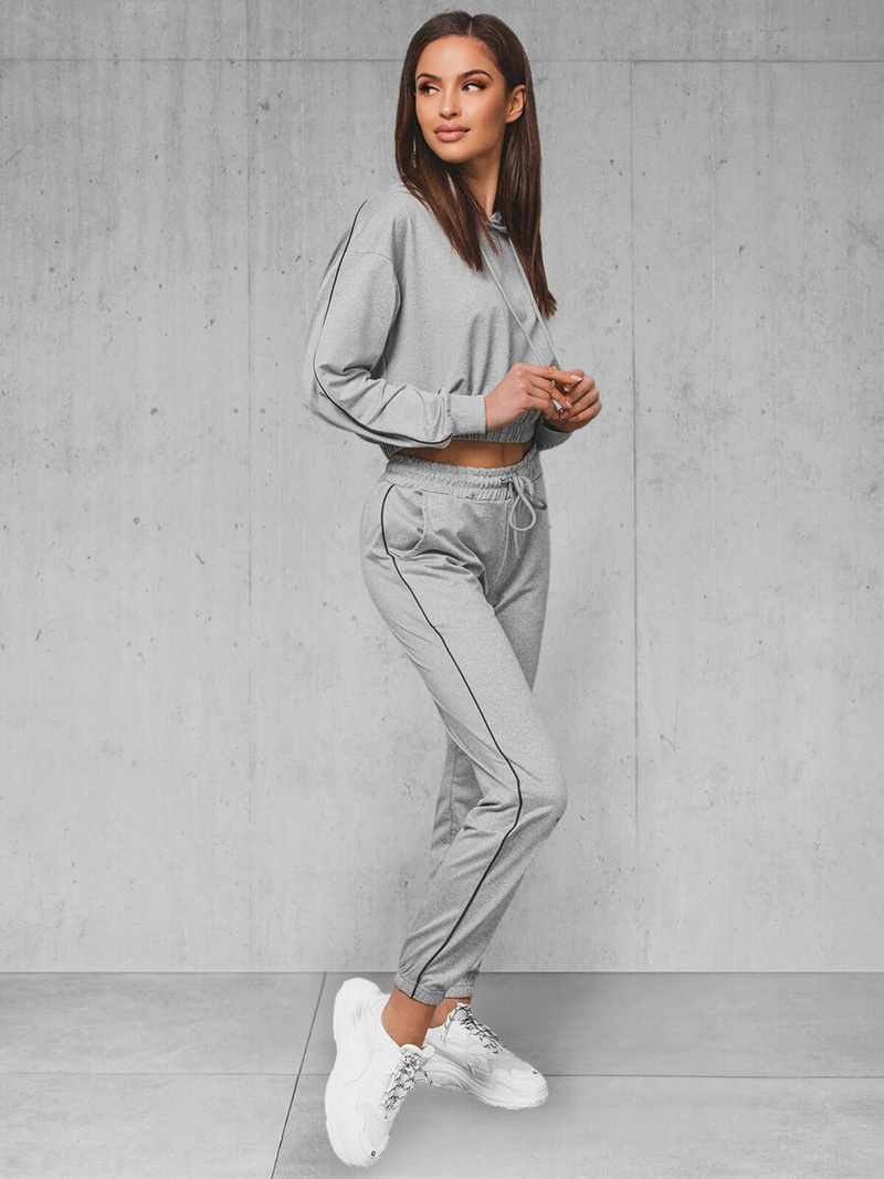 Sieviešu sporta tērps pelēks OZONEE O/HW251213B