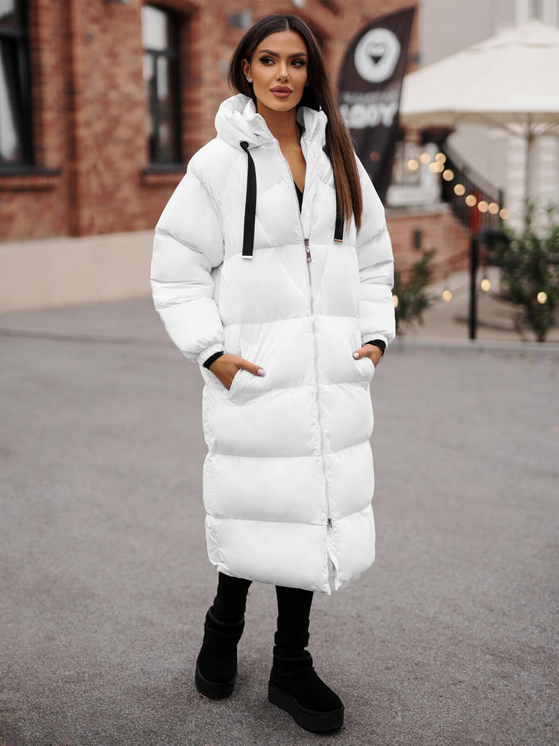 Sieviešu jaka balta OZONEE JS/5M3163/281Z