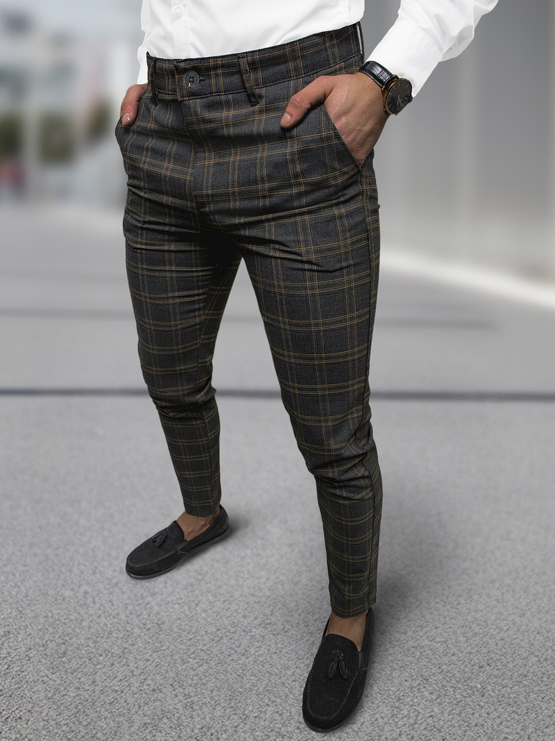 Vīriešu chino bikses grafīta OZONEE DJ/5632