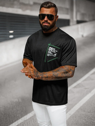 Vīriešu T-krekls Melns OZONEE O/3C333