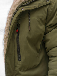 Vīriešu parka zaļa OZONEE JS/22M37/136