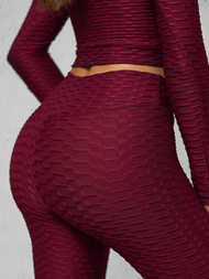 Sieviešu sporta tērps bordosarkans OZONEE O/22060Z