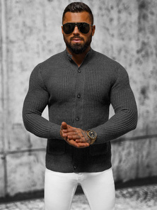 Vīriešu svīteris grafīta OZONEE NB/MM6020/3