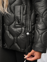 Sieviešu jaka melni-brūna OZONEE JS/5M3226/392A