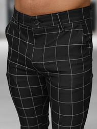  Vīriešu chino bikses melnas OZONEE DJ/5505Z