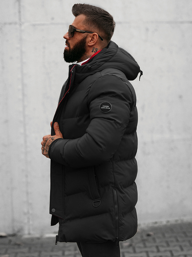 Vīriešu virsjaka melna OZONEE N/7330Z