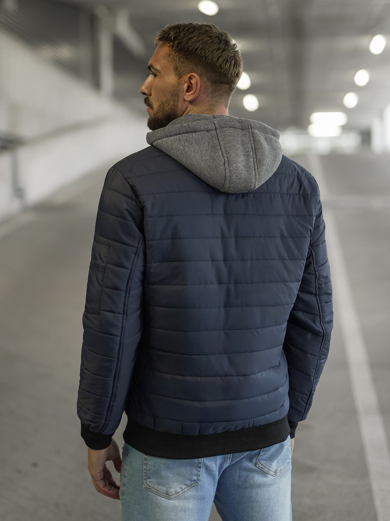 Vīriešu virsjaka tumši zila OZONEE JS/8M985/215Z