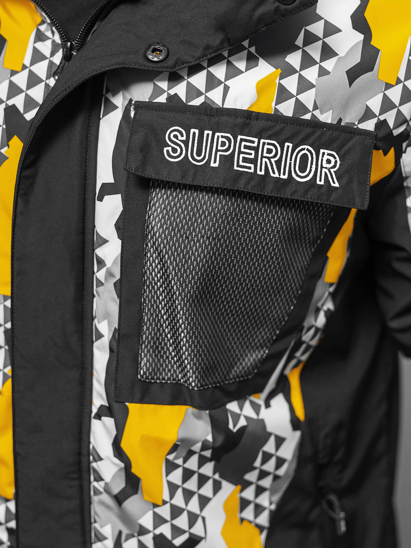 Vīriešu virsjaka kamuflāža-dzeltena OZONEE JS/M36/254