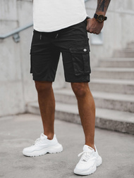 Vīriešu chino šorti melni OZONEE T/BB70011/1