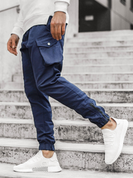 Vīriešu jogger bikses tumši zilas OZONEE A/705