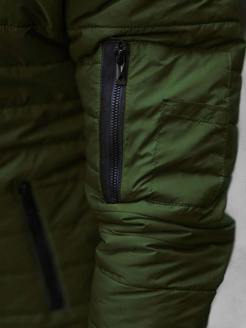 Vīriešu bomber virsjaka zaļa OZONEE JS/MY02Z