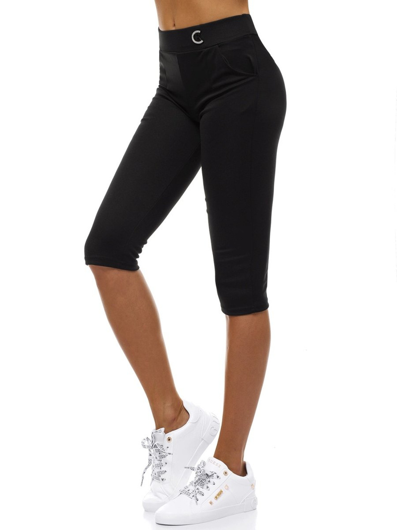 Sieviešu īsi legingi melni OZONEE JS/1027/B1