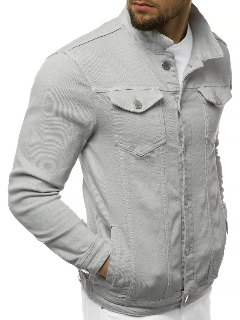 Vīriešu džinsa virsjaka pelēka OZONEE G/620
