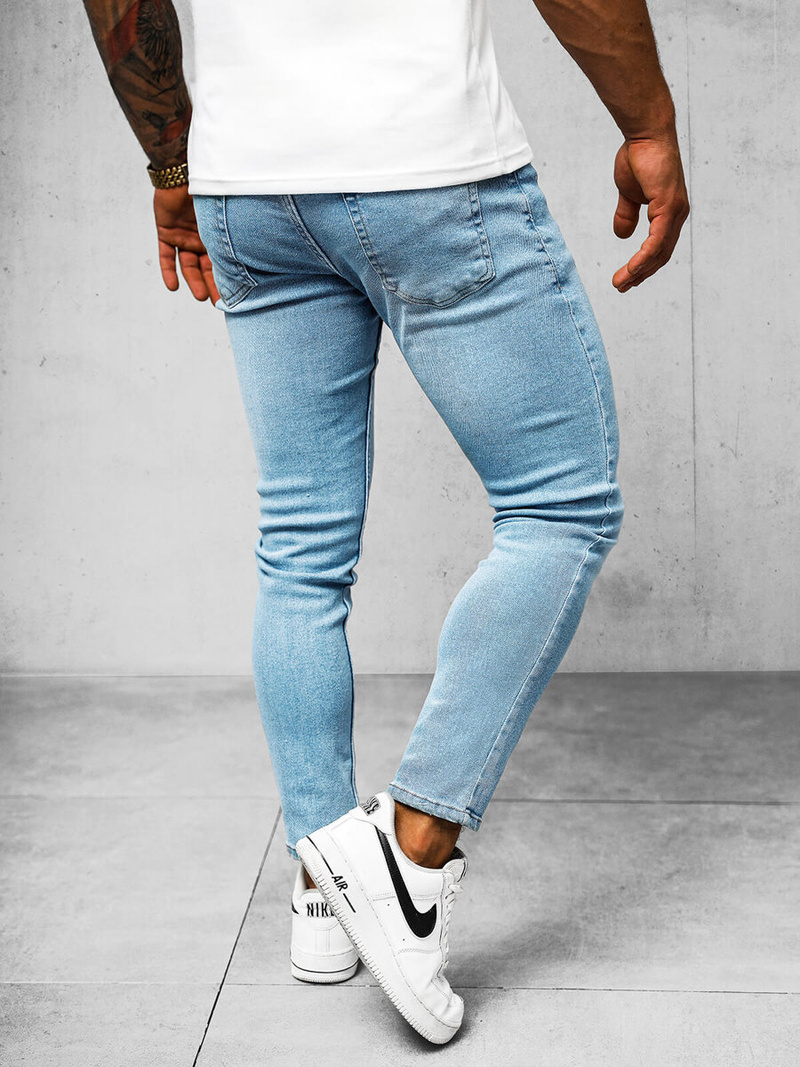 Vīriešu džinsi debesu zili OZONEE O/2335