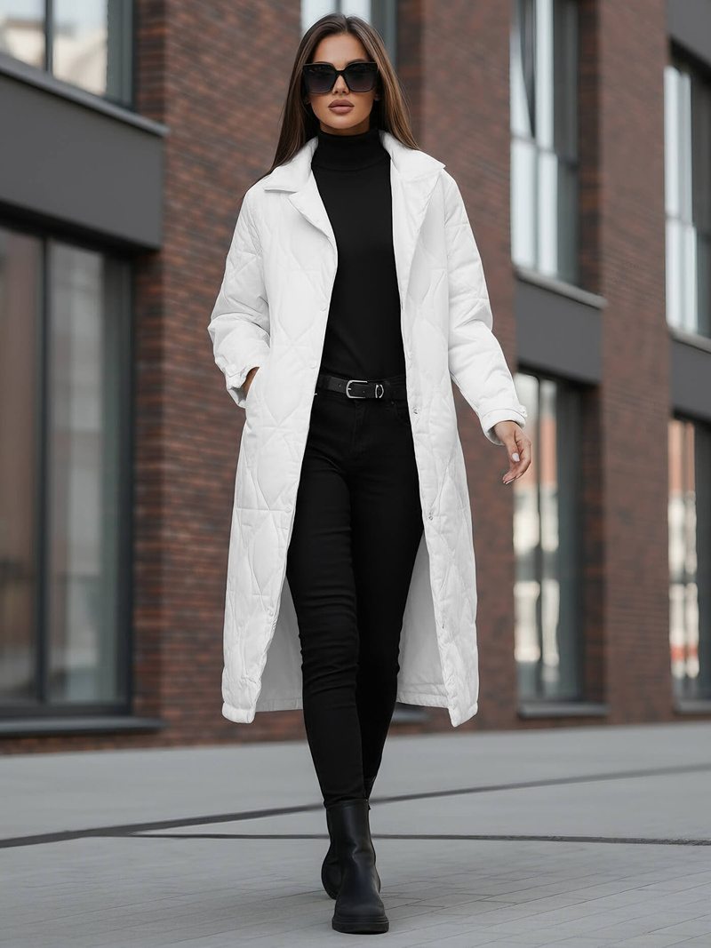 Sieviešu jaka balta OZONEE JS/5M3177/281Z