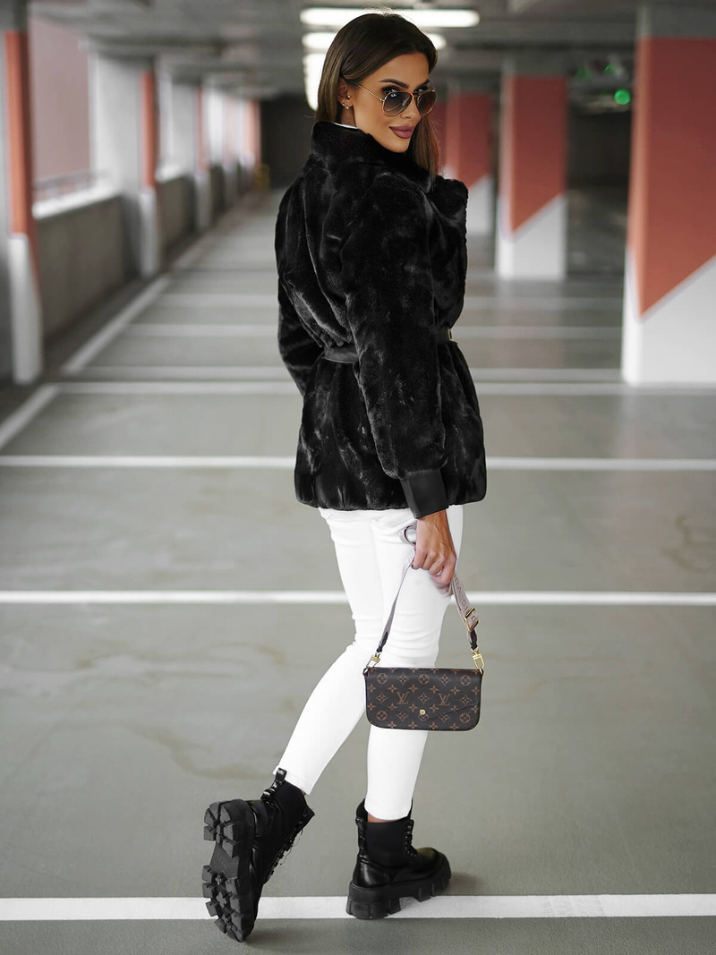 Sieviešu jaka melna OZONEE JS/11Z8075Z